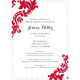 Red Damask Invitations Image 12 of 12